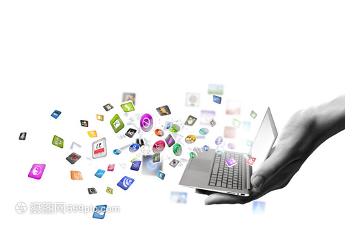 計(jì)算機(jī)技術(shù)用筆記本電腦媒體圖標(biāo)手